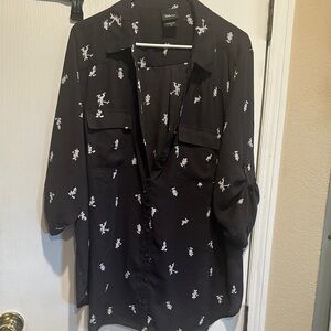 Disney’s Mickey and Friends black and white dress top